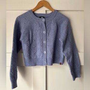 Roots • Girls Pom Cardigan • Size Large